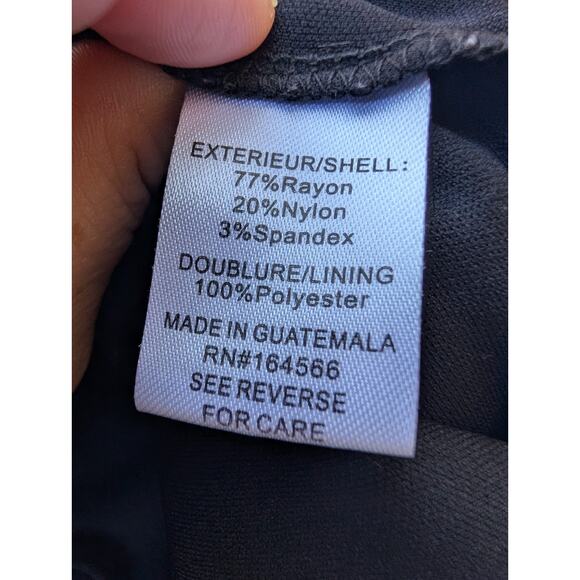 Bella Rose Women’s Mini Skort Skirt Sz‎ 12 Black Lace Sides stretch - Picture 6 of 7